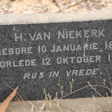 NIEKERK H., van 1891-1961