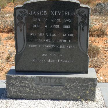 KOTZE Jakob Xeverius 1945-1995