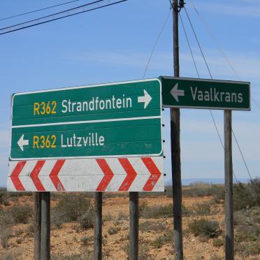 1. The turn off to Vaalkrans