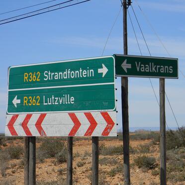 1. The turn off to Vaalkrans