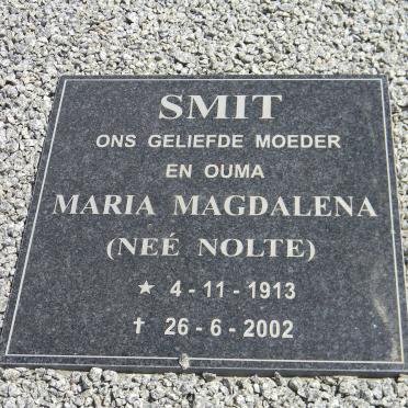 SMIT Maria Magdalena nee NOLTE 1913-2002