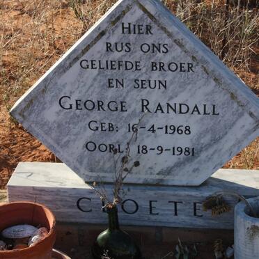 CLOETE George Randall 1968-1981