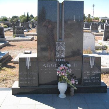 AGGENBACH Willem Adriaan 1887-1967 &amp; Judith Susanna AURET 1896-1970