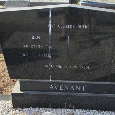 AVENANT Ben 1926-1974