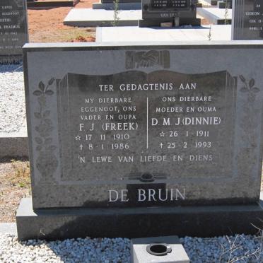BRUIN F.J., de 1910-1986 &amp; D.M.J. 1911-1993