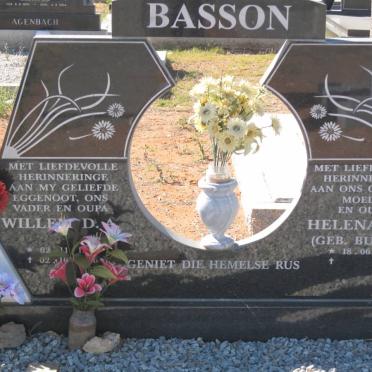 BASSON Willem D.A. 1928-2006 &amp; Helena J.M. BURGER 1935-