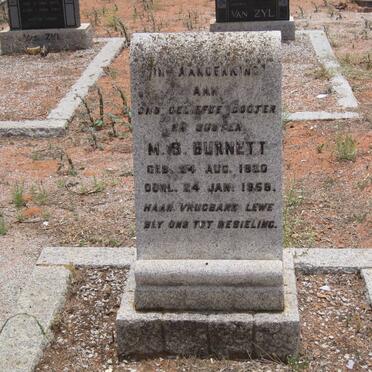 BURNETT M.S. 1920-1958