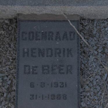 BEER Coenraad Hendrik, de 1931-1968