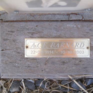 BARNARD A.C.F. 1914-2003