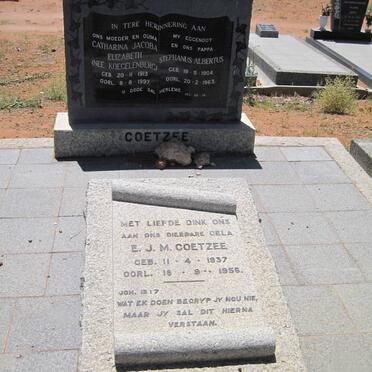 COETZEE Stephanus Albertus 1904-1963 &amp; Catharina Jacoba Elizabeth KOEGELENBERG 1913-1997 :: COETZEE E.J.M. 1937-1956