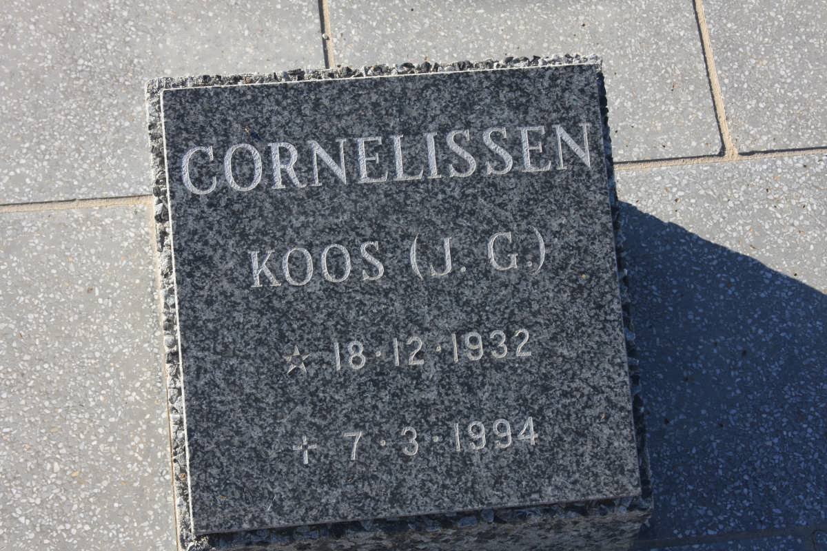 CORNELISSEN J.G. 1932-1994