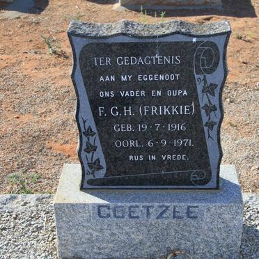 COETZEE F.G.H. 1916-1971