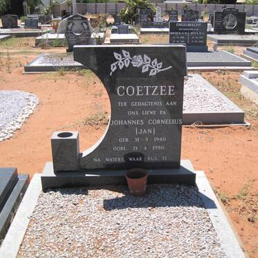 COETZEE Johannes Cornelius 1940-1990