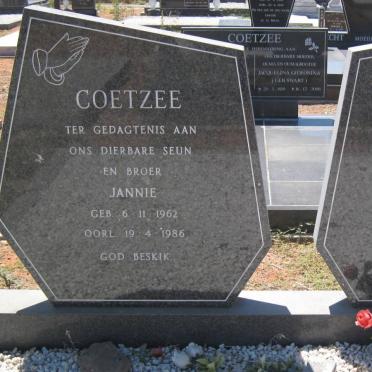 COETZEE Jannie 1962-1986
