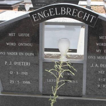 ENGELBRECHT P.J. 1921-1988 &amp; J.A. KOTZÉ  1924-1978