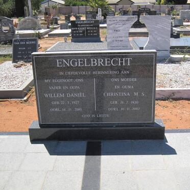 ENGELBRECHT Willem Daniël 1927-2000 &amp; Christina M.S. 1920-2002