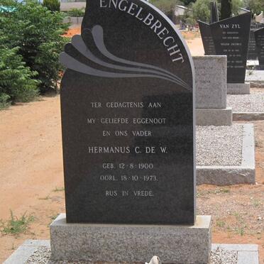ENGELBRECHT Hermanus C. De W. 1900-1973