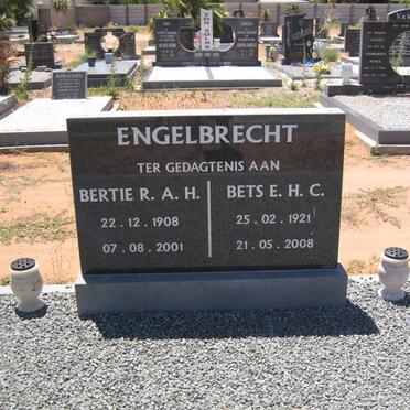 ENGELBRECHT R.A.H. 1908-2001 &amp; E.H.C. 1921-2008