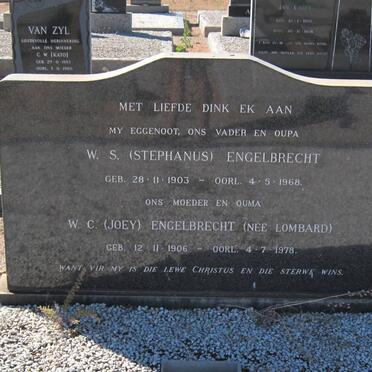 ENGELBRECHT W.S. 1903-1968 &amp; W.C. LOMBARD 1906-1978