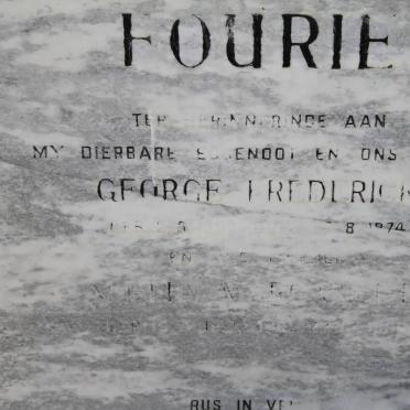 FOURIE George Frederick ?? -1974 &amp; ??