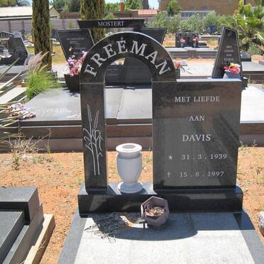 FREEMAN Davis 1939-1997