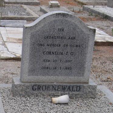GROENEWALD Cornelia Z.G. 1897-1983