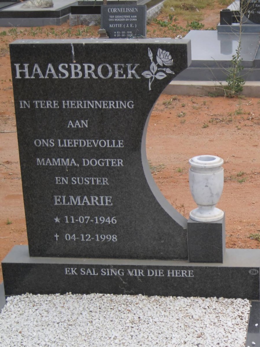 HAASBROEK Elmarie 1946-1998