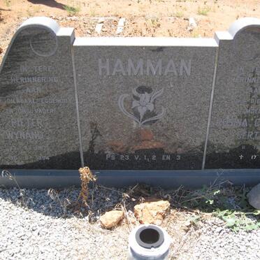 HAMMAN Pieter Wynand 1917-1994 &amp; Rosina Christina Gertruida 1918-1995