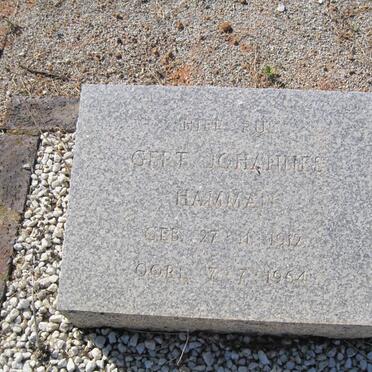 HAMMAN Gert Johannes 1912-1964
