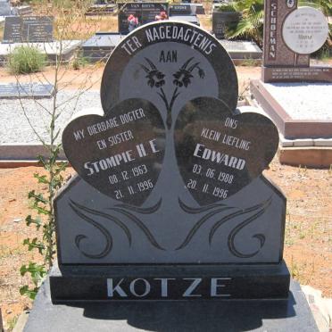 KOTZE Stompie H.E. 1963-1996 :: KOTZE Edward 1988-1996