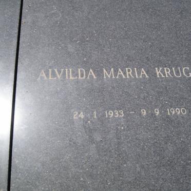 KRUGER Alvilda Maria 1933-1990