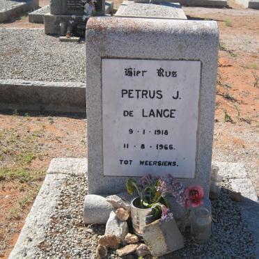 LANGE Petrus J., de 1918-1966