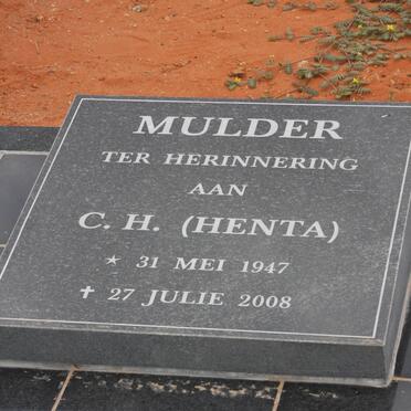 MULDER C.H. 1947-2008