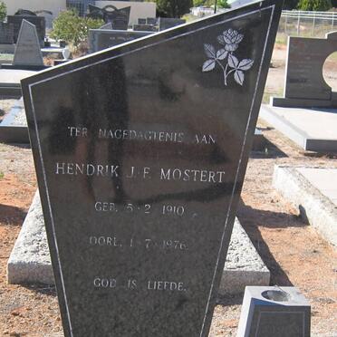 MOSTERT Hendrik J.F. 1910-1976
