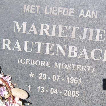 MOSTERT Nico 1935-2001 :: RAUTENBACH Marietjie nee MOSTERT 1961-2005