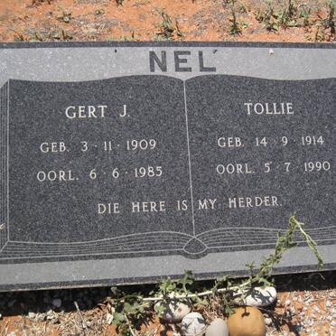 NEL Gert J. 1909-1985 &amp; Tollie 1914-1990