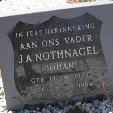NOTHNAGEL J.A. 1900-1984