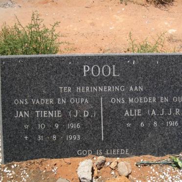 POOL J.D. 1916-1993 &amp; A.J.J.R. 1916-