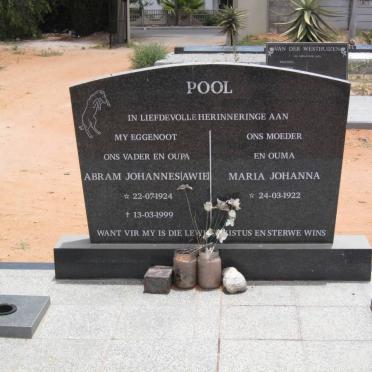 POOL Abram Johannes 1924-1999 &amp; Maria Johanna 1922-