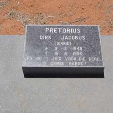 PRETORIUS Dirk Jacobus 1949-1996