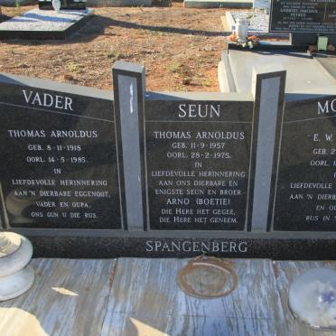 SPANGENBERG Thomas Arnoldus 1918-1985 &amp; E.W.H. 1922-1999 :: SPANGENBERG Thomas Arnoldus 1957-1975