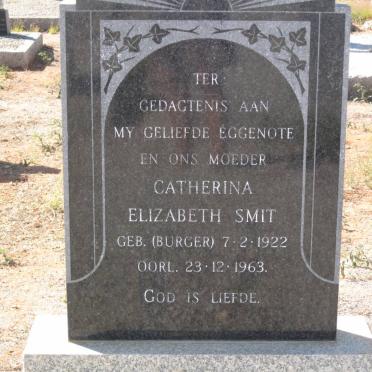 SMIT Catherina Elizabeth nee BURGER 1922-1963