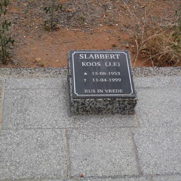 SLABBERT J.E. 1953-1999