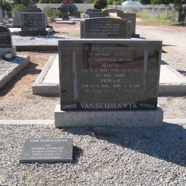 SCHALKWYK Nicolaas, van 1890-1981 &amp; Hellitje 1892-1976 :: VAN SCHALKWYK Thomas Gersbach 1929-1999