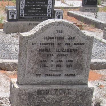 TOIT Maria Elizabeth, du nee FOURIE 1903-1958