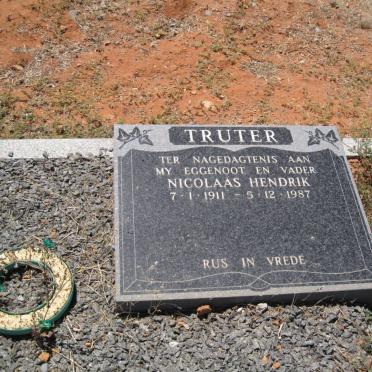TRUTER Nicolaas Hendrik 1911-1987