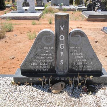 VOGES E.J.J. 1909-1992 &amp; A.J.P.  1913-1996