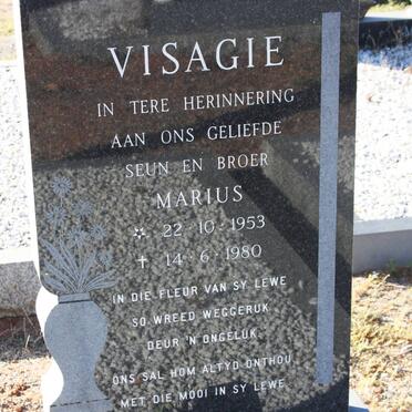 VISAGIE Marius 1953-1980