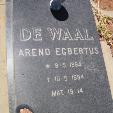 WAAL Arend Egbertus, de 1994-1994