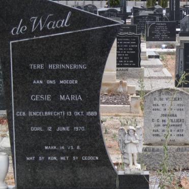 WAAL Gesie Maria, de nee ENGELBRECHT 1889-1970